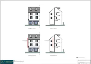Architect Drawings and Planning Permission for a Change of Use from Office to Residential
