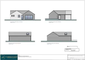 Architect Drawings and Planning Permission for a Change of Use from a Scout Hut to Residential