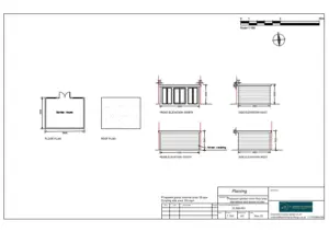 Architect Drawings and Planning Permission for Erection of Outbuilding to Use as Beauty Salon
