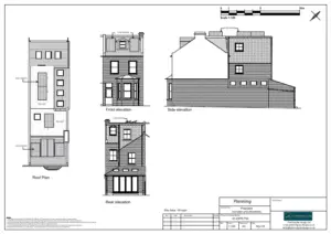 Architect Drawings and Planning Permission for 5x Roof Mounted Solar Panels