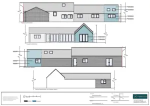 Architect Drawings and Planning Permission for the Erection of a Single Storey Side Extension