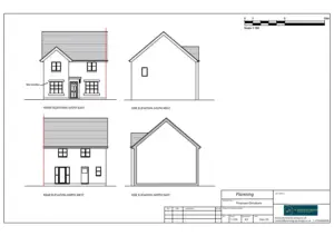 Architect Drawings and Planning Permission for Garage Conversion into Residential Accommodation