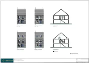Architect Drawings and Planning Permission for a Loft Conversion into Bedroom Office