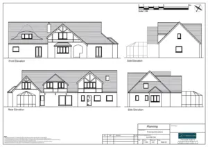 Architect Drawings and Planning Permission for a Change of Use From Residential (C3) to Family Residential Center (C2)