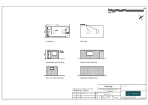 Architect Drawings and Lawful Development Certificate for a New Garden Outbuilding with a Home Gym