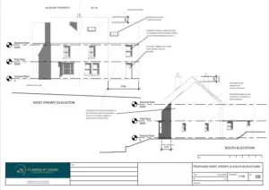 Architect Drawings and Planning Permission for a Erection of Two-Storey Side Extension to Dwellinghouse