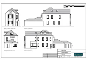 Architect Drawings and Planning Permission for Single Storey Rear Extension to Provide for a New Kitchen