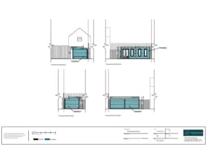 Architect Drawings and Planning Permission for Replacement Marquee with a Log Cabin in the Garden Bistro