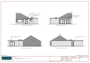 Building Regulations Drawings for Single Storey Side and Rear Extension