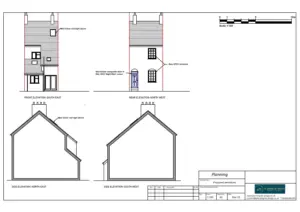 Architect Drawings and Planning Permission for Replacement Door, Windows and Installation of Rooflight