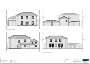 Architect Drawings and Planning Permission for a Change of Use From Residential Grade II Georgian House to B&B