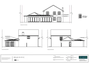 Architect Drawings and Lawful Development Certificate for Installation of 9 Solar Panels to Rear Elevation Roof