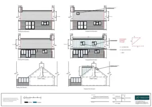 Architect Drawings and Lawful Development Certificate for Windows Installation to Front and Rear Elevation
