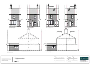 Architect Drawings and Lawful Development Certificate for a Change of Use from two-bed property (C3) to a five-bedroom HMO (C4)