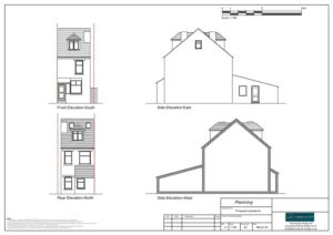 Architect Drawings and Planning Permission for Two Dormer Extensions to Support a Loft Conversion