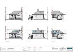 Architect Drawings and Planning Permission for Loft Conversion to Install Front and Rear Dormer
