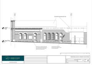 Architect Drawings and Planning Permission for a Change of Use From a Bank (Class E) to a Bar (Sui Generis)