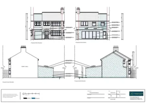 Architect Drawings and Planning Permission for Double Storey Side and Single Storey Rear Extension With Decking