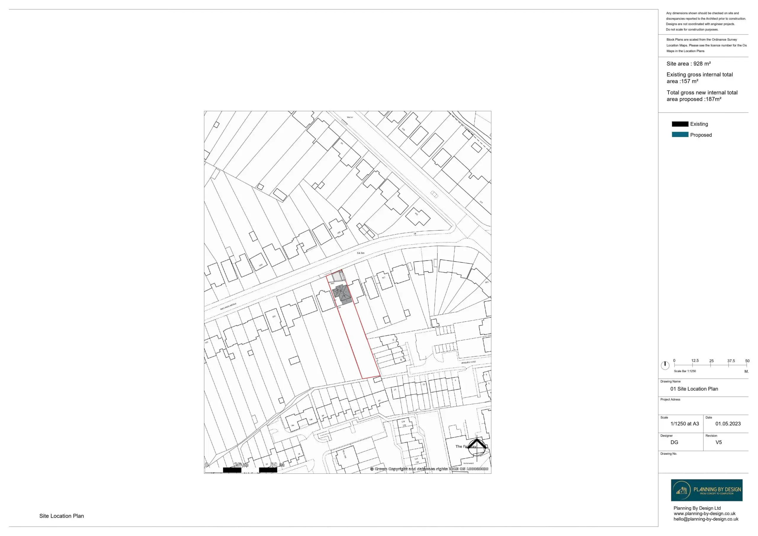 Example site location plans