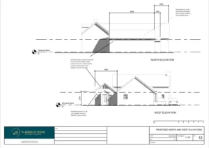 Architect Drawings and Planning Permission for Erection of a Single Storey Side Extension