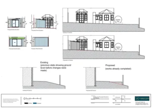 Architect Drawings and Planning Permission for Relocation of the Outbuilding With the Replacement of a Window With a Sliding Door