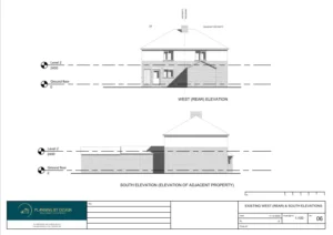 Architect Drawings and Planning Permission for Construction of a Double Storey Side Extension