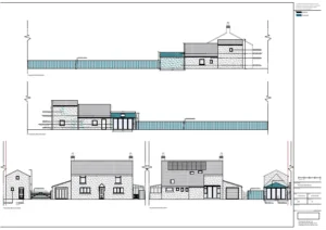 Architect Drawings and Planning Permission for Conversion of Outbuilding and Change of Use to Holiday Let