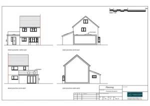 Architect Drawings and Planning Permission for a Single Storey Wrap Around Extension