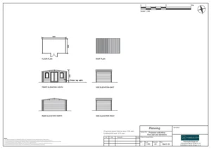 Architect Drawings and Planning Permission for Erection of an Outbuilding for Use as a Beauty Salon