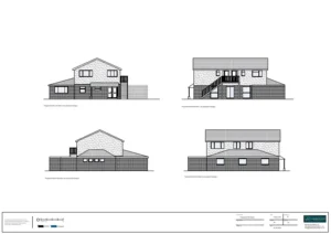 Architect Drawings and Planning Permission for a Change of Use of flats (class C3) to be Integrated Within the Existing Nursery (class E)