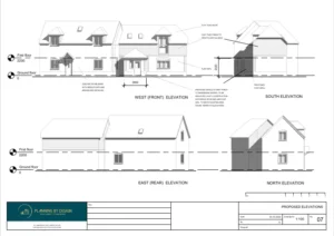 Architect Drawings and Planning Permission for a Porch
