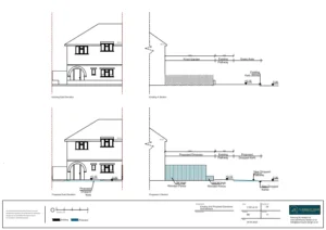 Architect Drawings and Planning Permission for a Tarmac Driveway with Vehicle Crossover and Dropped Kerb
