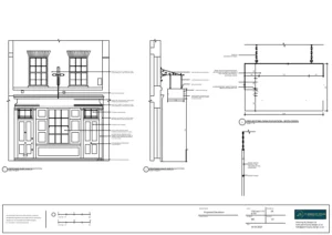 Architect Drawings, Planning Permission, Advertising Consent, Listed Building Consent for Alterations and Advertisement Signage on Grade II Listed Building to Facilitate the Opening of a Store
