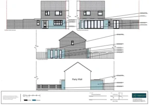 Architect Drawings and Planning Permission for Single-Storey Rear Extension to Create a new Open-Kitchen