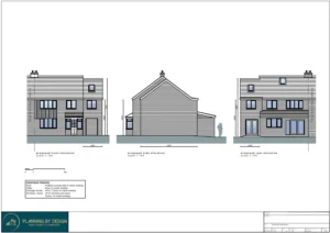 Architect Drawings and Planning Permission for Two-Storey Side Extension to Create a Bedroom