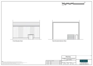 Architect Drawings and Planning Permission for Change of Use of an Existing Industrial Unit to a Class (F2) Community Swimming Pool