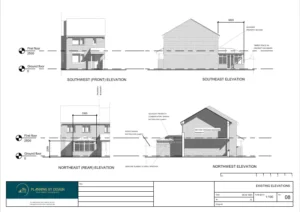 Architect Drawings, Retrospective Planning permission, Lawful Development Certificate for Existing Rear Conservatory on Dwelling