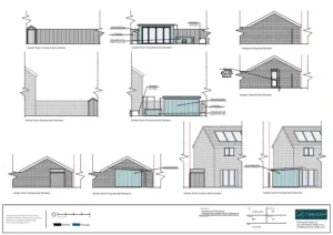 Architect Drawings and Planning Permission for Erection of Outbuilding For Use As Home Office, Pergola and Installation of a Hot Tub with Heat Pump