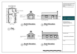 Architect Drawings and Lawful Development Certificate for Conversion of an Outbuilding into an Annex