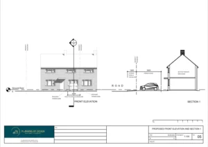 Architect Drawings and Planning Permission for a Vehicle Crossover and Creation of One Off-Street Parking Space