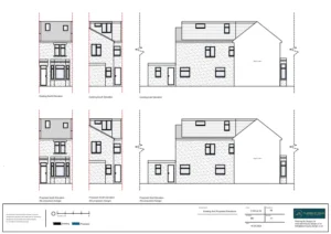 Architect Drawings, Planning Permission for Change of Use From a Four-Bed Dwellinghouse (C3) to a Four-Bed House in Multiple Occupation (HMO)