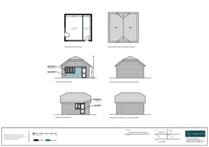 Architect Drawings and Planning Permission for Garage Conversion into the Dwelling’s Curtilage