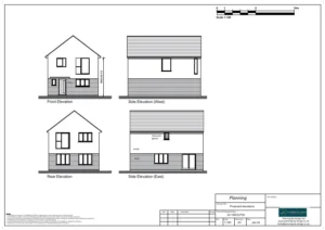 Architect Drawings and Planning Permission for New Build Three-Dedroom Two Storey Detached Dwelling