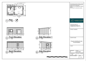 Architect Drawings and Planning Permission for Outbuilding in Rear Garden to be Used as a Granny Annexe