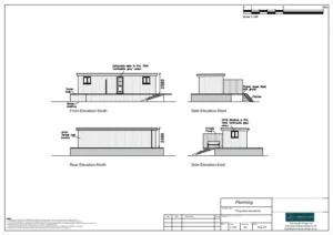 Architect Drawings and Retrospective Planning Permission for Conversion of a Shipping Container Into a Residential Annex and the Construction of Decking