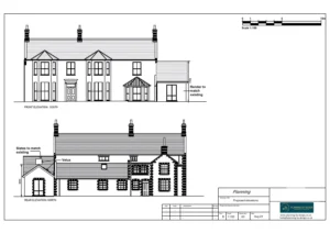 Architect Drawings and Planning Permission for Single-Storey Side Extension and Alteration Works