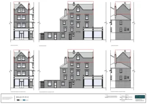 Architect Drawings and Planning Permission for Change of Use From Existing Vacant Office Space (E(c)) to Residential Living Space