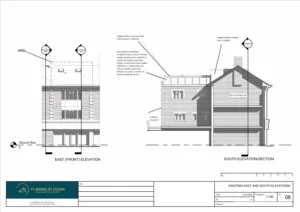 Architect Drawings and Retrospective Planning Permission for Replacement of Railings and Installation of Light on Roof Terrace