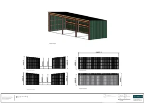 Architect Drawings and Planning Permission for Installation of Two New Storage Containers