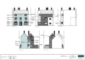 Architect Drawings and Planning Permission for Replacement of Windows and Re-Rendering